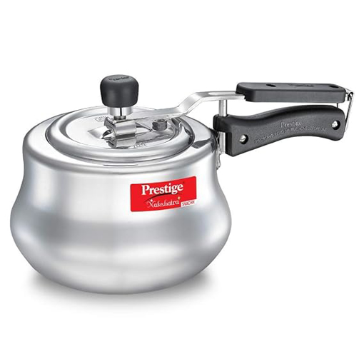 Picture of Prestige Nakshatra Plus Svachh Aluminium 2 Litre Inner Lid Pressure Handi ( Silver ), 2 Liter