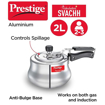 Picture of Prestige Nakshatra Plus Svachh Aluminium 2 Litre Inner Lid Pressure Handi ( Silver ), 2 Liter