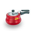 Picture of Prestige 2L Nakshatra DUO Plus Svachh Inner Lid Aluminium Handi|Ideal for 2-3 persons|Deep lid for Spillage Control|Gas or induction compatible|Red