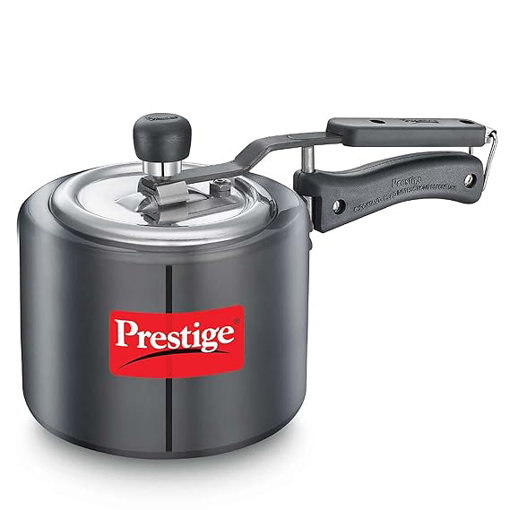 Picture of Prestige Nakshatra Duo Plus Svachh Hard Anodised Aluminium Pressure Cooker 2.0 L,Black