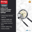 Picture of Prestige Nakshatra Duo Plus Svachh Hard Anodised Aluminium Pressure Cooker 2.0 L,Black