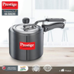 Picture of Prestige 3L Nakshatra Duo Plus Svachh Hard Anodised Inner Lid Pressure Cooker (Aluminium)|Deep stainless steel lid controls spillage|Metallic safety plug