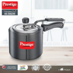 Picture of Prestige 3L Nakshatra Duo Plus Svachh Hard Anodised Inner Lid Pressure Cooker (Aluminium)|Deep stainless steel lid controls spillage|Metallic safety plug