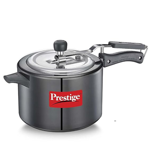 Picture of Prestige 5L Nakshatra Duo Plus Svachh Hard Anodised Pressure Cooker (Aluminium)|Gas & Induction compatible