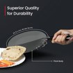 Picture of Prestige Hard Anodised Plus Cookware Induction Base Roti Tawa | Black | 22.5cm | Perma-Cool Handles | Wide Base | Hand Washable