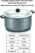 Picture of Prestige Omega Select Plus Non-Stick PFOA Free Biryani Pot with Stainless Steel Lid, 12 Litre (30970)