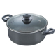 Show details for Prestige Omega Deluxe Granite Sauce Pan with Lid, 26cm Picture of Prestige Omega Deluxe Granite Sauce Pan with Lid, 26cm