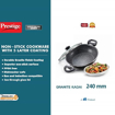 Picture of Prestige Omega Deluxe Non-Stick Kadhai | 2.4 litres | Black | Induction Base | Non-Stick Granite Finish | Scratch Resistant | Dishwasher Safe | Metal Spoon Friendly