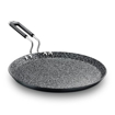 Picture of Prestige Durastone Hard Anodised Non-Stick Omni tawa(25 cm)|6 Layers Extra Durable Stone Coating|Stainless Steel Cool Touch Handles|Induction & Gas Compatible