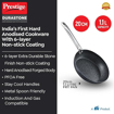 Prestige Durastone 20Cm(1.1L) Hard Anodised Non-Stick Fry Pan with 6 Layers Extra Durable Stone Finish Coating|Gas & Induction Compatible|Stay Cool Handles की तस्वीर