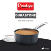 Prestige Durastone 16cm(1.6L) Sauce Pan with 6 Layers Extra Durable Non-Stick Coating|Stainless Steel Stay Cool Handles|Induction & Gas Compatible की तस्वीर