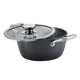 Show details for Prestige Durastone Hard Anodised 6 Layer Non-Stick Casserole with Glass Lid, (20 cm, 2.4 Litre, Black) Picture of Prestige Durastone Hard Anodised 6 Layer Non-Stick Casserole with Glass Lid, (20 cm, 2.4 Litre, Black)