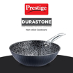 Prestige Durastone Hard Anodised 6 Layer Non-Stick Wok, (28 cm, 3.5 Litre) (Black) की तस्वीर