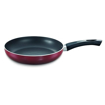 Prestige OMG DLX Sleeve Induction Base Non-Stick Aluminium Fry Pan, 24cm, Red की तस्वीर