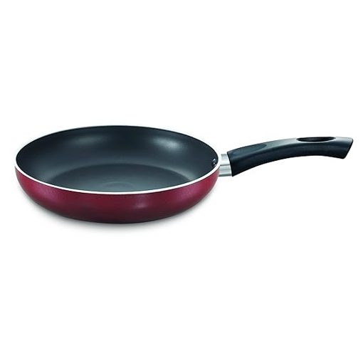 Prestige OMG DLX Sleeve Induction Base Non-Stick Aluminium Fry Pan, 24cm, Red की तस्वीर