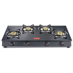 Picture of Prestige Magic 4 Burner Gas Stove- GTMC 04 L, Black Colour, Glass, Manual