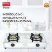 Picture of Prestige Prime LP Gas Stove with 2 Brass Burners(Stainless Steel, Silver, Manual)