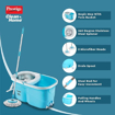 Picture of Prestige CleanHome Maxima 02 SS Magic Mop with 2 Mop-Heads and Twin Buckets (Blue)(42877)