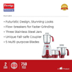 Picture of Prestige Deluxe VS (750 Watt) Mixer Grinder with 3 Stainless Steel Jar