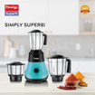 Picture of Prestige Superb 500W Mixer Grinder, 3 Jars (1500 ml, 1200 ml, 400 ml) (Multicolor)