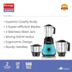 Picture of Prestige Superb 500W Mixer Grinder, 3 Jars (1500 ml, 1200 ml, 400 ml) (Multicolor)