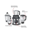 Picture of Prestige Endura 1000W Mixer Grinder with Ball Bearing Technology(Stainless Steel 4 Jars, Black & Silver)