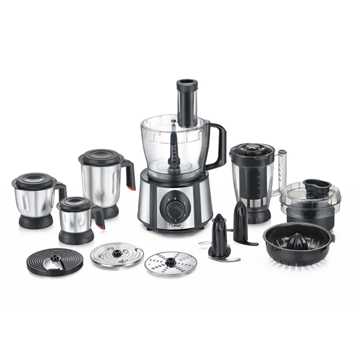 Picture of Prestige 1000 W Amica Super Mixer Grinder|5 Jars with Multiple Accessories(Slicer,Shredder,Finger Chip Disc,Chopper,Kneader)