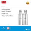 Picture of Prestige PSWBC 17 Stainless Steel Spill Free Water Bottle, 1 Litre, Silver