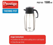 Prestige SS Coffee Tea Flask 1500 ML PSCF 05 की तस्वीर