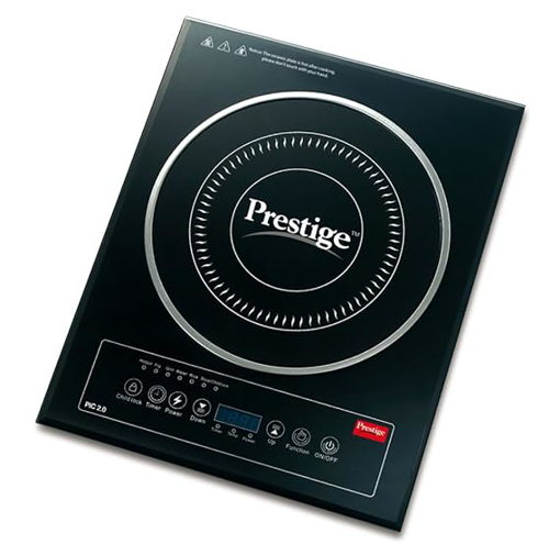 Prestige PIC 2.0 V2 2000-Watt Induction Cooktop with Touch Panel |Radiant|Black की तस्वीर