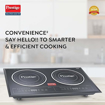 Picture of Prestige PDIC 3.0 Double Induction Cooktop(3200W, Black, 2 Burner Induction Stove)