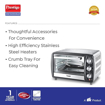 Picture of Prestige POTG 16 SS R Oven Toaster Griller with Rotisserie Function 16L, Silver & Black