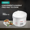 Picture of Prestige Prwcs 1.8 1.80L Rice Cooker, White, 1.8 Liter