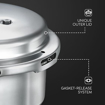 Picture of Judge by Prestige Deluxe 2 L Induction Bottom Pressure Cooker Outerlid (Aluminium)