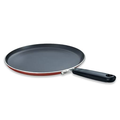 Picture of Prestige Omega Deluxe Flat Tawa 280 mm (Aluminium, Red) ( 37023)