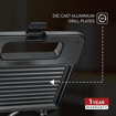 Judge by Prestige 800 Watts Sandwich Maker with Grill Plates (04) | Power Indicators | Non-Stick Heating Plate |Heat Resistant Body |Die Cast Aluminium Grill Plates की तस्वीर