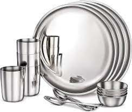 Picture of Judge by Prestige Stainless Steel Classic Dinner Set (Silver)- Pack of 16 pc