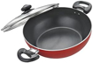 Judge by Prestige 24cm (2.4L) Deluxe Non-Stick Kadai with Glass Lid | 3 Layers Coating | Gas & Induction Compatible |Metal Spoon Friendly की तस्वीर