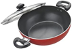 Picture of Judge by Prestige 24cm (2.4L) Deluxe Non-Stick Kadai with Glass Lid | 3 Layers Coating | Gas & Induction Compatible |Metal Spoon Friendly