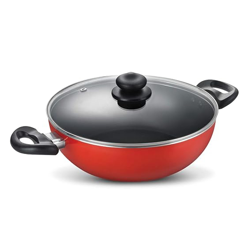 Judge by Prestige Deluxe Kadai 30 cm Diameter with Lid 6 L Capacity (Aluminium|Non-Stick|Induction Bottom) की तस्वीर