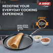 Picture of Judge by Prestige 30cm Everyday Non-Stick Omni Tawa (Aluminium) | Low Oil Cooking | Easy to Clean |Cool Touch Handle