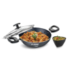 Picture of Judge by Prestige 20cm (1.3L) Everyday Non-Stick Kadhai with Glass lid | Low Oil Cooking | Easy to Clean | Cool Touch Handles
