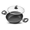 Picture of Judge by Prestige 24cm (2.3L) Everyday Non-Stick Kadhai with Glass lid | Low Oil Cooking | Easy to Clean | Cool Touch Handles
