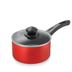 Picture of Judge by TTK Prestige Judge by Prestige Deluxe Milk Pan 16 Cm Diameter with Lid Capacity (Aluminium|Non-Stick|Induction Bottom), 1.5 Liter, Red