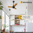 Picture of Atomberg Renesa+ Wooden 600mm BLDC Motor 5 Star Rated Sleek Ceiling Fans with Remote Control | High Air Delivery Fan and LED Indicators