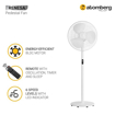 Atomberg Renesa 400mm Pedestal Swing Fan | Silent BLDC Fan with LED Display and 6 Speed | Remote Control with Timer & Sleep Control  (Snow White) की तस्वीर