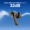 boAt Nirvana Ion ANC True Wireless Earbuds with Upto 120 Hours of Total Playback, Beast Mode, Dual EQ Modes, ANC with ENx Technology, Bluetooth v5.2, Crystal Black की तस्वीर