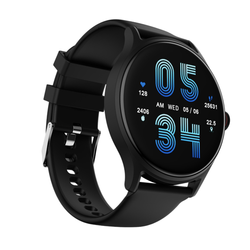 boAt Primia Celestial with 3.86 cm (1.52 Inch) HD Display, Advanced Bluetooth Calling, 100 plus Sports Modes, Cloud and Custom Watch Faces, Heart Rate and Blood Oxygen Monitoring, IP67 Rating, Active Black की तस्वीर