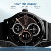 Picture of boAt Primia Celestial Smartwatch with Bluetooth Calling, 1.52" Round HD Display, 100+ Sports Modes (Metal Grey)