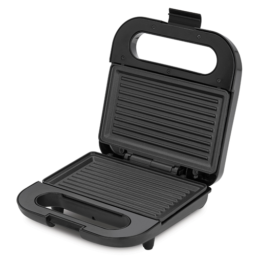 Picture of Bajaj SWX 6 800-Watt 2-Slice Grill Sandwich Maker Non-Stick Coated Plates For Easy-To-Clean Upright Compact Storage Buckle Clips Lock Black Sandwich Toaster